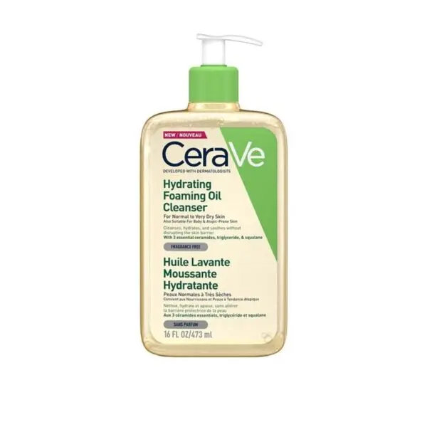 فوم شستشوی روغنی ابرسان سراوی cerave hydrating foaming oil cleanser