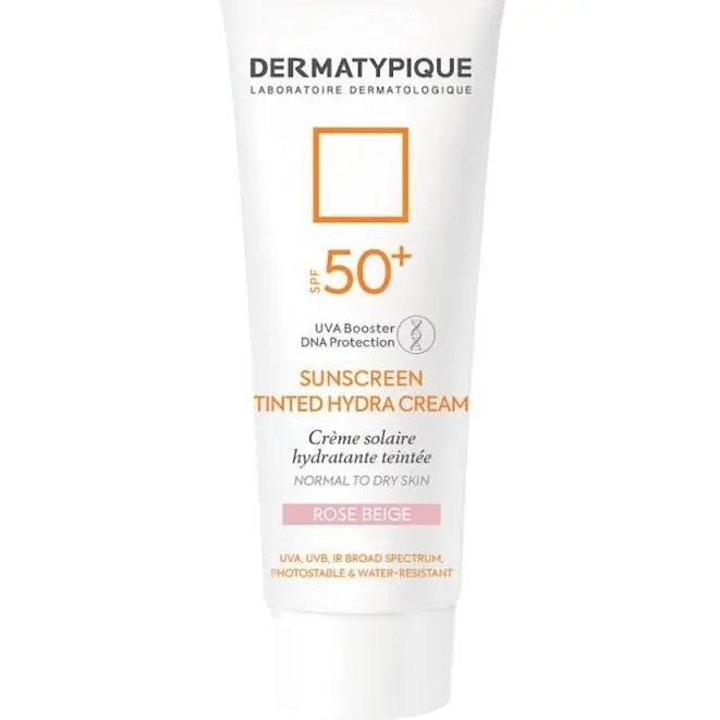 ضد افتاب رنگی هیدرا پوست خشک spf50 درماتیپیک رز بژ