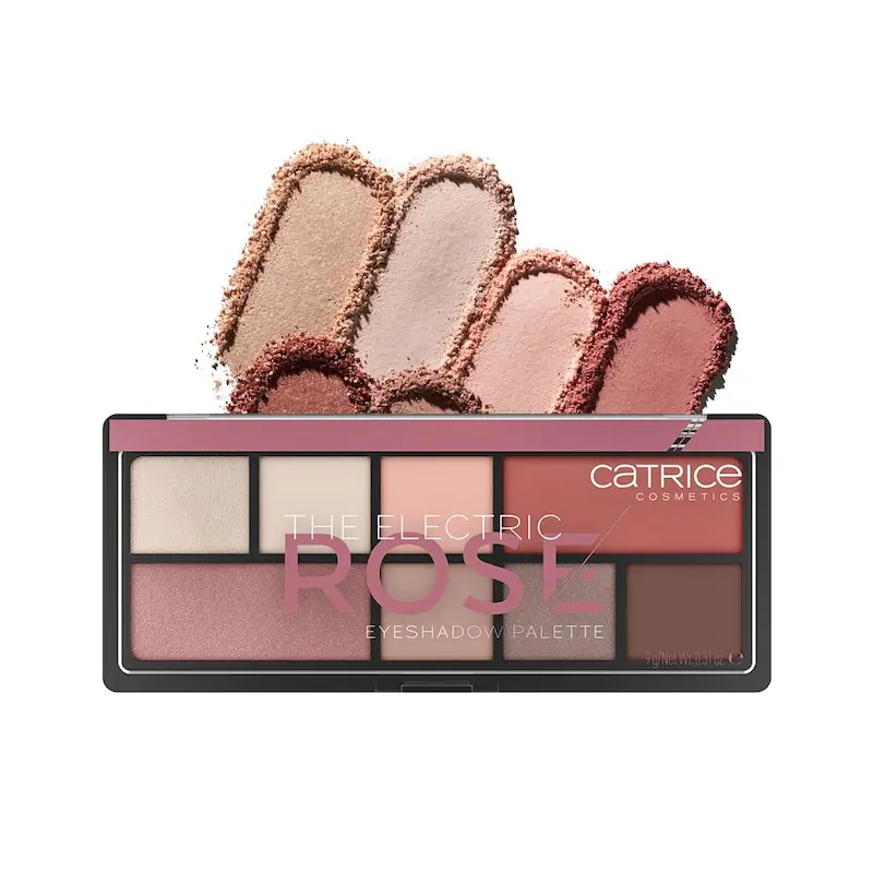 پلت سایه رز الکتریک کاتریس the electric rose eyeshadow palette