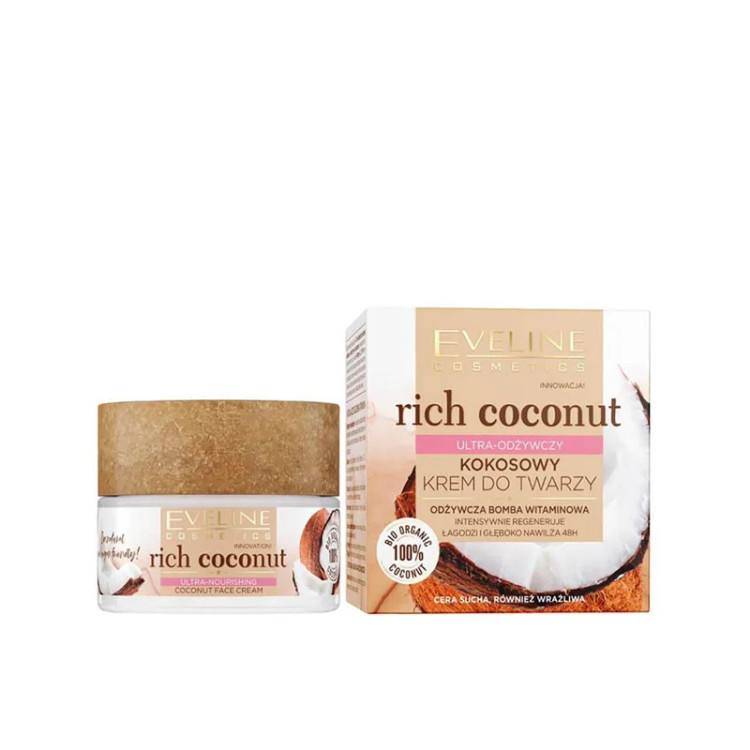 کرم ریچ کوکونات اولاین nourishing eveline rich coconut